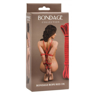 Красная веревка Bondage Collection Red - 3 м. фото 2