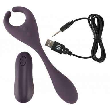 Фиолетовый универсальный вибратор Remote Controlled Couples Vibrator фото 9