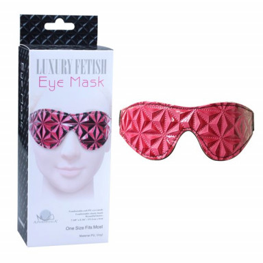 Розовая маска на глаза с геометрическим узором Pyramid Eye Mask фото 2
