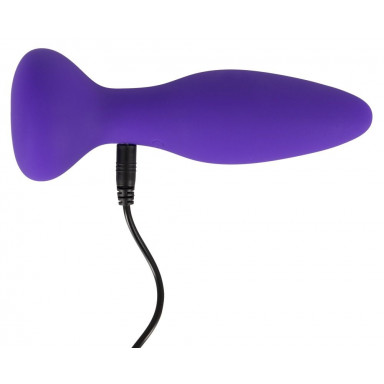 Фиолетовая анальная вибропробка RC Butt Plug - 14,5 см. фото 7