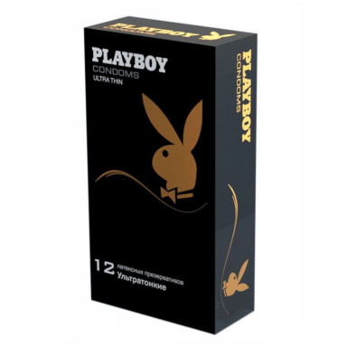 Ультратонкие презервативы Playboy Ultra Thin - 12 шт., фото