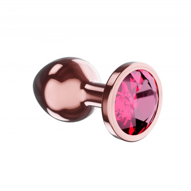 Пробка цвета розового золота с малиновым кристаллом Diamond Ruby Shine S - 7,2 см. фото 2