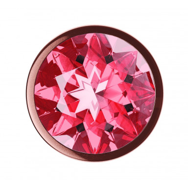 Пробка цвета розового золота с малиновым кристаллом Diamond Ruby Shine S - 7,2 см. фото 3