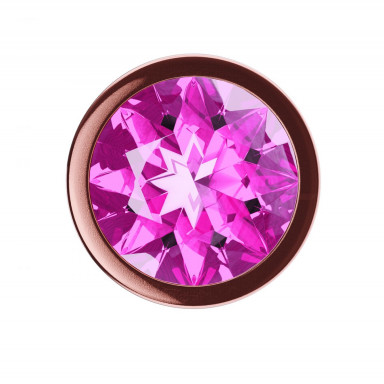 Пробка цвета розового золота с лиловым кристаллом Diamond Quartz Shine S - 7,2 см. фото 3