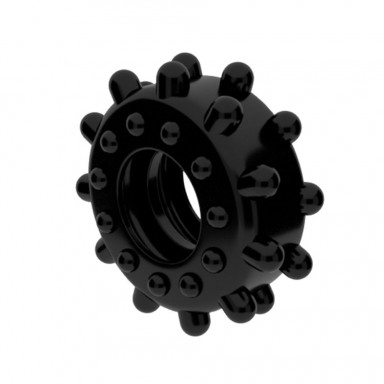 Черное эрекционное кольцо POWER PLUS Cockring, фото