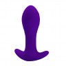 Фиолетовая анальная втулка с вибрацией - 10,5 см., фото
