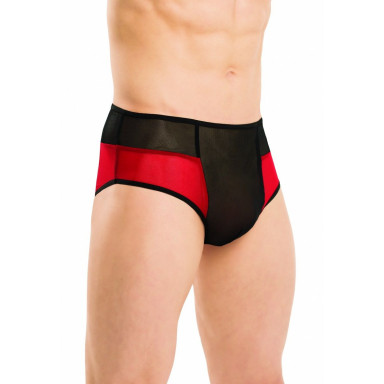 Пикантные мужские трусы с вырезом на попке, XL-XXL, черный, красный, фото