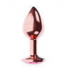 Пробка цвета розового золота с малиновым кристаллом Diamond Ruby Shine L - 8,3 см., фото