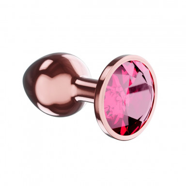 Пробка цвета розового золота с малиновым кристаллом Diamond Ruby Shine L - 8,3 см. фото 2