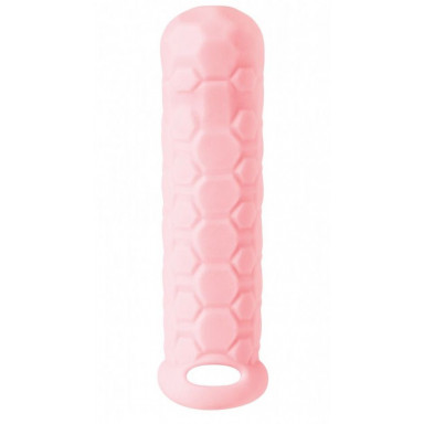 Розовый фаллоудлинитель Homme Long - 15,5 см., фото