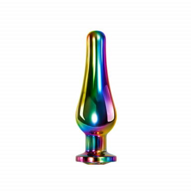 Набор из 3 радужных анальных пробок Rainbow Metal Plug Set фото 4