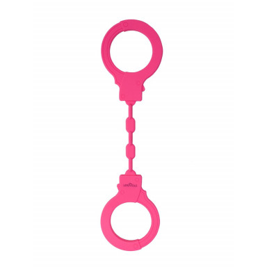 Розовые силиконовые наручники, фото
