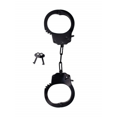 Черные стальные наручники, фото