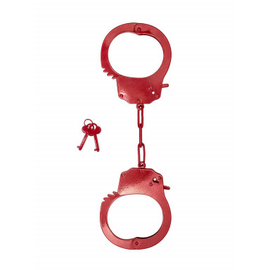 Красные стальные наручники, фото