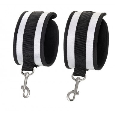 Серебристо-черные наручники Anonymo, фото