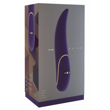 Фиолетовый вибратор Aviva с тонким кончиком - 19,8 см. фото 2