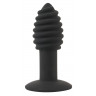 Черная анальная вибропробка Twist Butt Plug - 10,7 см., фото