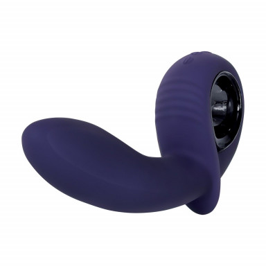 Фиолетовый вибростимулятор зоны G с функцией расширения Inflatable G - 16,5 см. фото 4