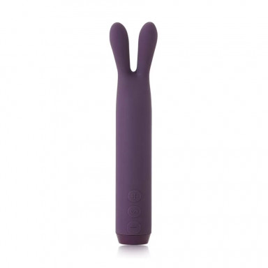 Фиолетовый вибратор с ушками Rabbit Bullet Vibrator - 8,9 см., фото
