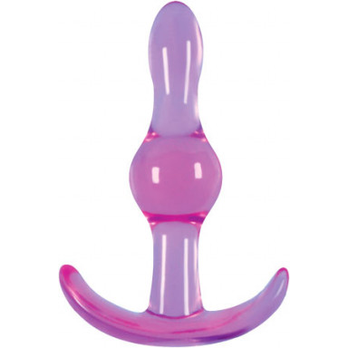 Фиолетовая анальная пробка Jelly Rancher T-Plug Wave - 9,7 см., фото
