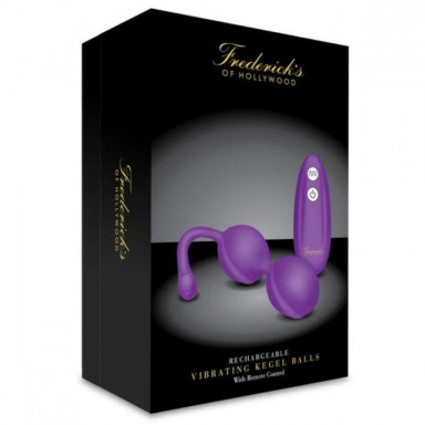 Фиолетовые вагинальные шарики с пультом ДУ фото 2