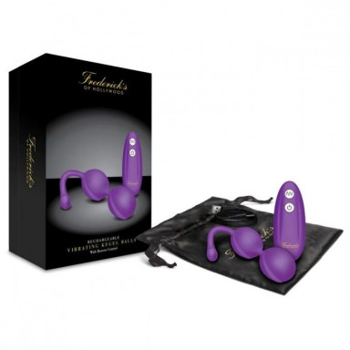 Фиолетовые вагинальные шарики с пультом ДУ фото 3