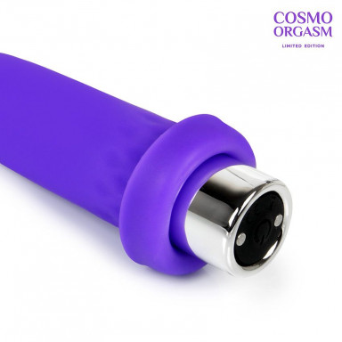 Фиолетовый вибростимулятор в форме зайчика - 10,5 см. фото 5