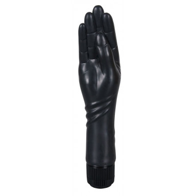 Чёрный вибромассажер-рука для фистинга - 25 см. фото 2