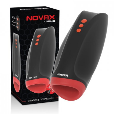 Инновационный мастурбатор Novax с вибрацией и сжатием фото 2