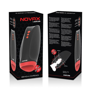 Инновационный мастурбатор Novax с вибрацией и сжатием фото 3