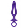 Фиолетовая силиконовая пробка с прорезью Silicone Groove Probe - 10,25 см., фото