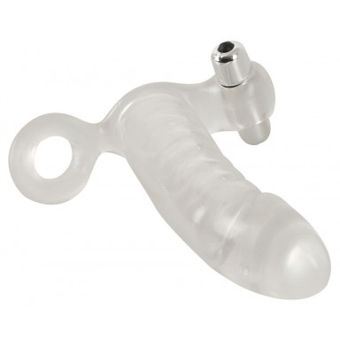 Прозрачная вибронасадка Vibrating Sleeve - 15,6 см. фото 3