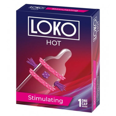 Стимулирующая насадка на пенис LOKO HOT с возбуждающим эффектом, фото