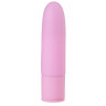 Розовый силиконовый мини-вибратор - 10 см., фото