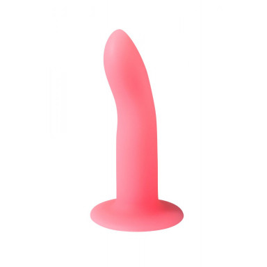 Розовый, светящийся в темноте стимулятор Light Keeper - 13,3 см. фото 5