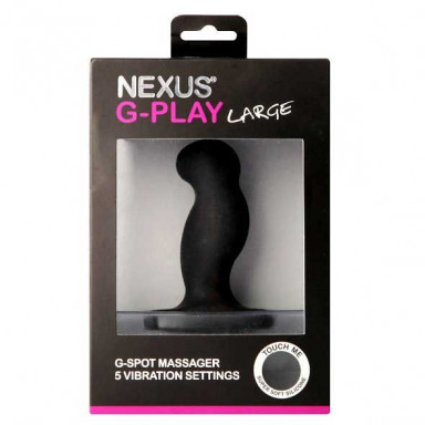 Стимулятор простаты Nexus G-Play Large Black с вибрацией - 10 см. фото 3