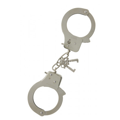 Металлические наручники с ключиками LARGE METAL HANDCUFFS WITH KEYS, фото