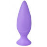 Фиолетовая анальная силиконовая пробка Mojo - 11 см., фото