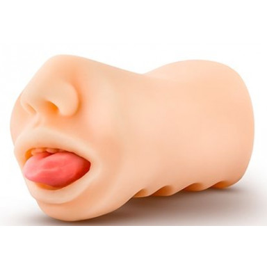 Телесный мастурбатор-ротик с язычком Oral Anne, фото