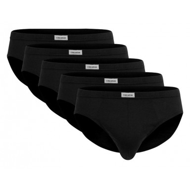 Набор из 5 черных мужских трусов-слипов, XL, черный, фото