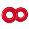 Набор из 2 красных эрекционных колец DONUT RINGS OVERSIZED, фото