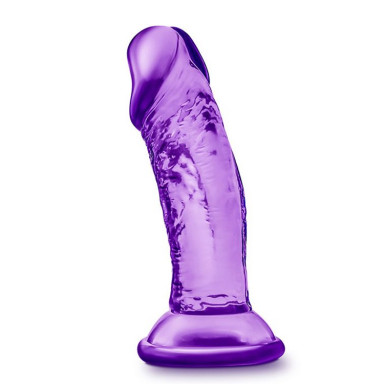 Фиолетовый фаллоимитатор на присоске SWEET N SMALL 4INCH DILDO - 11,4 см., фото