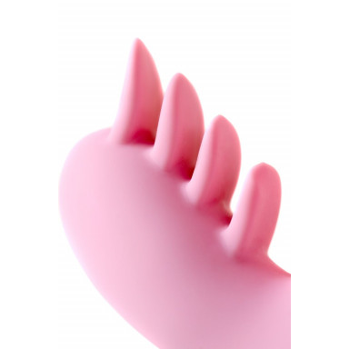 Розовый вибромассажер Ornella с клиторальным стимулятором - 21,5 см. фото 10