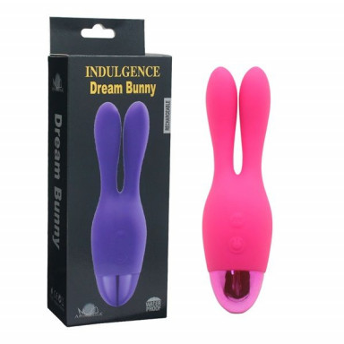 Розовый вибратор INDULGENCE Rechargeable Dream Bunny - 15 см. фото 3