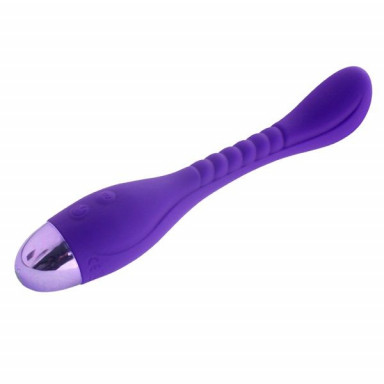 Фиолетовый вибратор INDULGENCE Slender G Vibe - 21 см. фото 2