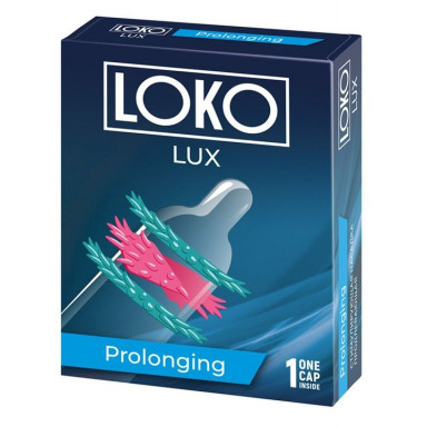 Стимулирующая насадка на пенис LOKO LUX с продлевающим эффектом, фото
