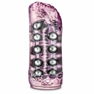 Розовый мастурбатор-вагина со стимулирующими бусинами Super Stroker, фото