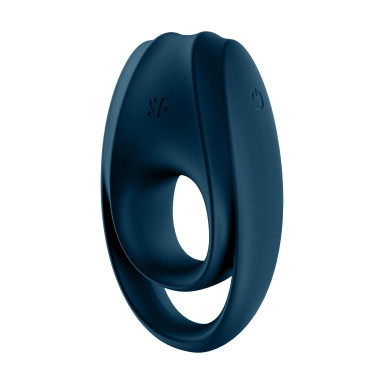 Темно-синее эрекционное кольцо Incredible Duo фото 3