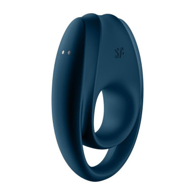 Темно-синее эрекционное кольцо Incredible Duo фото 5
