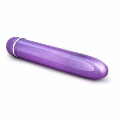 Фиолетовый тонкий классический вибратор Slimline Vibe - 17,8 см. фото 3